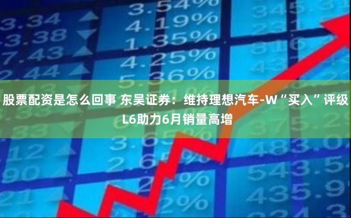 股票配资是怎么回事 东吴证券：维持理想汽车-W“买入”评级 L6助力6月销量高增