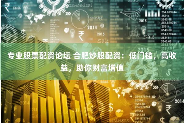 专业股票配资论坛 合肥炒股配资：低门槛，高收益，助你财富增值